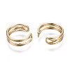 Brass Cuff Earrings EJEW-Q764-040-2