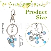 Alloy & Glass Keychains KEYC-YW00303-02-4