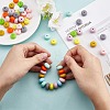 20Pcs 10 Colors Rondelle Silicone Beads JX323A-01-4