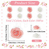 200Pcs 2 Colors 3D Foam Rose Ornament Accessories DIY-CP0008-67-2