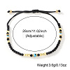 Glass & Brass Beads Braided Bracelets XO9913-2-2