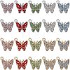 SUPERFINDINGS 40Pcs 10 Colors Alloy Pendants FIND-FH0003-79-1