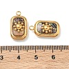 304 Stainless Steel Shell Pendants STAS-F345-01E-G-3
