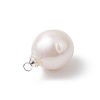 Natural Baroque Pearl Keshi Pearl Pendants PALLOY-JF04824-5