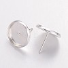   Brass Earring Settings IFIN-PH0023-18S-1