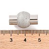 304 Stainless Steel Textured Magnetic Clasps with Glue-in Ends STAS-G008-1-3