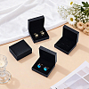 Plastic Cufflink Packing Boxes CON-WH0100-52-4