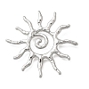 Hammered Alloy Pendants PALLOY-B016-03A-P-1