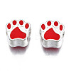 Alloy Enamel European Beads MPDL-T005-003D-RS-2
