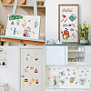 8 Sheets 8 Styles Back-to-school Season PVC Waterproof Wall Stickers DIY-WH0345-126-6