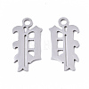 Tarnish Resistant 201 Stainless Steel Pendants STAS-N091-40P-2