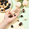 152Pcs 12 Styles Dyed Natural Maple Wood Beads WOOD-FS0002-53-4