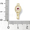 Brass Micro Pave Cubic Zirconia Pendants KK-I476-27G-01-3