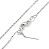 Rack Plating Brass Clear Cubic Zirconia Bee Pendant Box Chain Necklaces NJEW-P317-05P-3