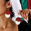 Imitation Leather & Resin Dangle Earrings FS-WG3DD99-01-1