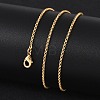 Long-Lasting Plated Brass Cable Chain Necklaces X-NJEW-K112-10G-NF-2