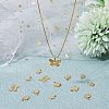 50Pcs 5 Style Rack Plating Brass Charms KK-FH0004-69-6