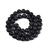Natural Black Gold Gemstone Beads Strands G-Q601-13A-09-3