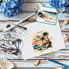 Custom Summer Theme PVC Plastic Clear Stamps DIY-WH0631-0021-2