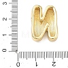 Brass Initial Beads KK-B167-27G-01N-3
