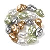 Electroplated Glass Beads Strands GL-CBA89C7-01B-3