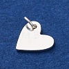 925 Sterling Silver Heart Charms STER-G045-01S-01-2