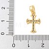 Brass Micro Pave Cubic Zirconia Pendants KK-U056-32G-3