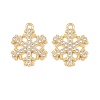 Christmas Alloy Rhinestone Pendants FIND-B059-06G-05-1