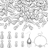 80Pcs 2 Styles Brass Charms KK-BBC0026-17P-1