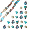 1 Strand Natural HuBei Turquoise Beads Strands G-TA0003-48-3