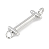 304 Stainless Steel Letter Connector Charms STAS-M108-01P-09-2