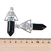 Natural Obsidian Faceted Pointed Bullet Big Pendants G-H076-02P-010-3