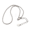 Brass Column Link Chain Necklace Making AJEW-B189-02P-1