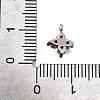 Brass Micro Pave Cubic Zirconia Pendants KK-D356-07C-P-3