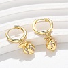 Brass Cubic Zirconia Hoop Earrings EJEW-Q015-01G-C-5