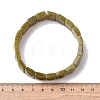Rectangle Natural Lemon Jade Beads Stretch Bracelets for Women Men BJEW-Z149-01H-5