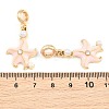 Alloy Enamel European Dangle Charms AL-CBAC2D3-01G-03-3