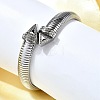 304 Stainless Steel Stretch Bracelets for Women BJEW-A031-03P-4