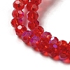 Electroplate Transparent Glass Beads Strands EGLA-A035-T3mm-L07-3