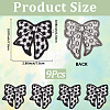9Pcs Polyester Embroider Thread Iron on/Sew On Patches PATC-CY0001-62-2