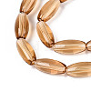 Transparent Glass Beads Strands GLAA-T028-15T-02-3