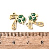 304 Stainless Steel Enamel & Rhinestone Pendants STAS-B130-01G-7-3