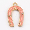 Brass Micro Pave Clear Cubic Zirconia Pendants KK-B030-13G-G-1