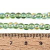 Electroplate Transparent Glass Beads Strands EGLA-Q132-4MM-A05-4