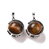 Natural Tiger Eye Pendants G-A212-01P-03-1