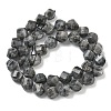 Natural Larvikite Beads Strands G-C267-B24-3