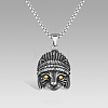 Vintage 304 Stainless Steel Animals Pendant Necklaces for Men WG6A848-01-1