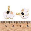 Brass Enamel Pendants KK-T001-04G-A-3