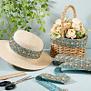 Ethnic Embroidered Polyester Sequins Trim Ribbon OCOR-WH0070-136A-2