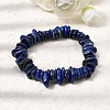 Natural Lapis Lazuli Chip Beaded Stretch Bracelets LS-GG-CBA0FEA-01A-2